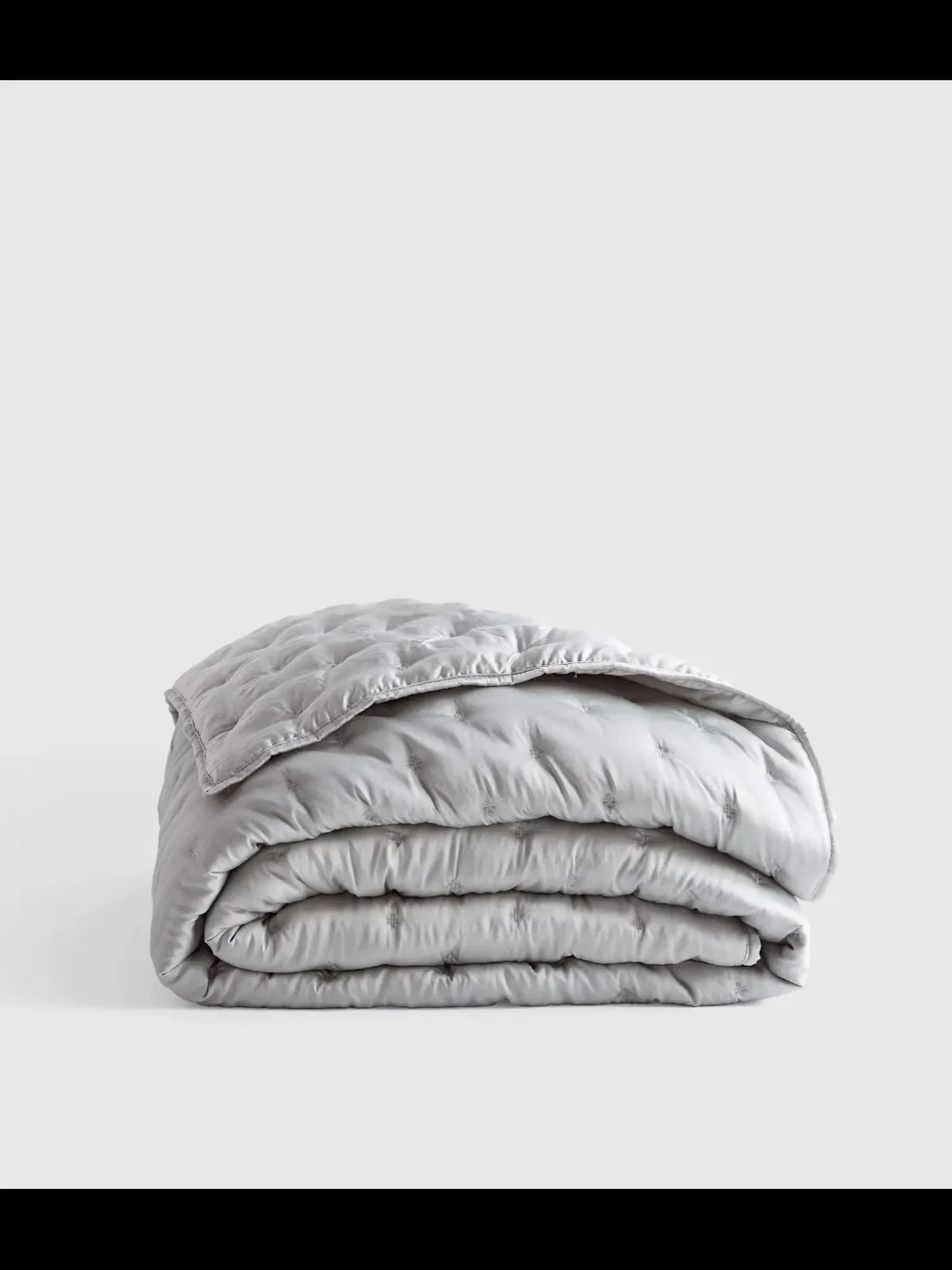 Quince Bamboo Dream Quilt King Cal King Light Grey
